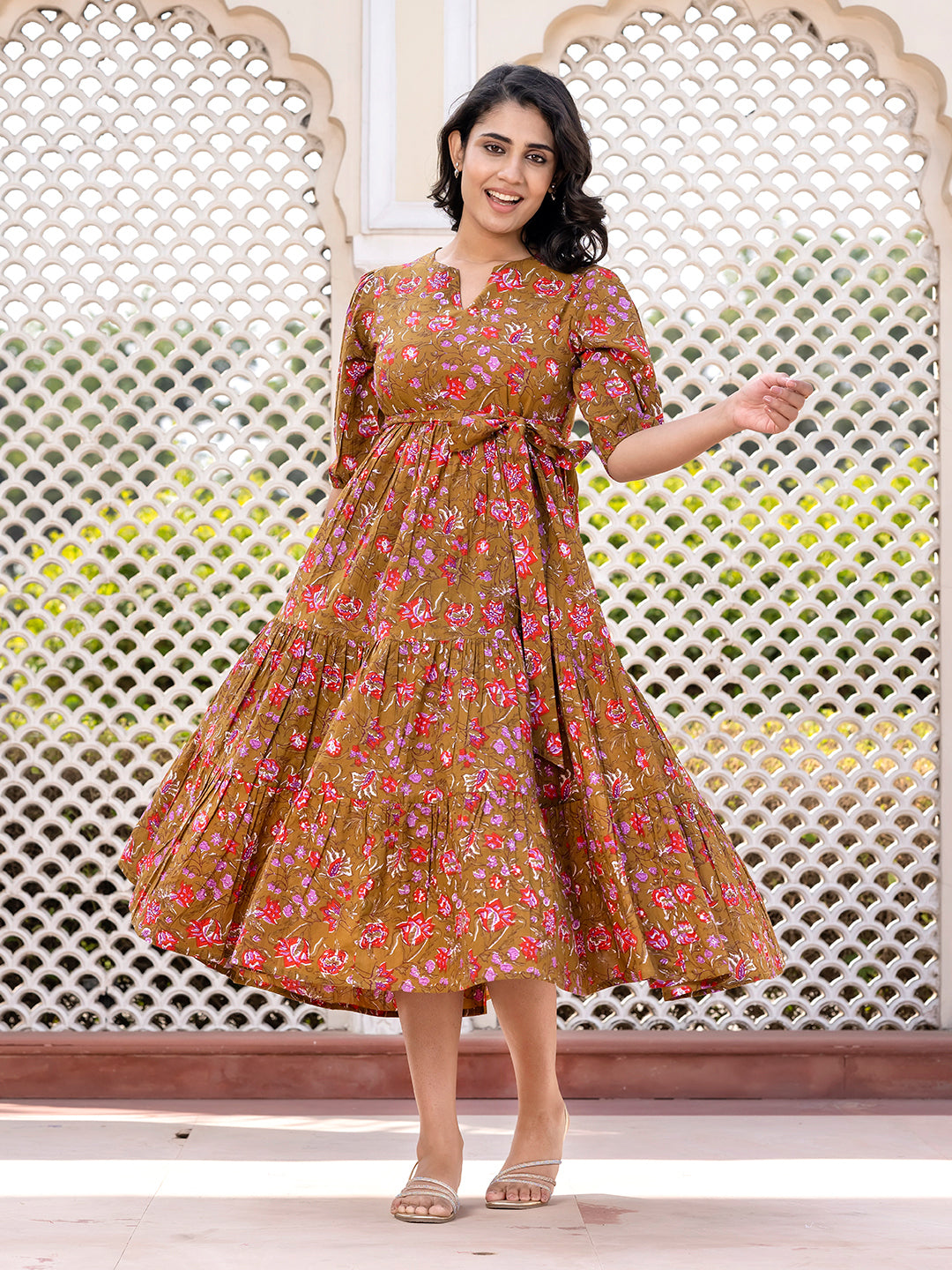 pleated maxi dress india Mini Pleated Maxi Dress  Riya Closet India