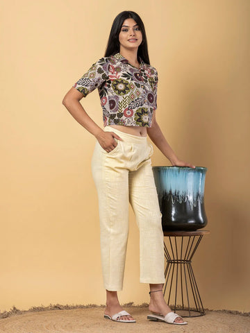 Jaitpuriya Women Multi Cotton Top Co-Orde