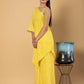Jaitpuriya Women Yellow Cotton Tunic Co-Orde