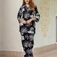 Jaitpuriya Women Black Pure Cotton Top Co-ord set