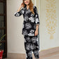 Jaitpuriya Women Black Pure Cotton Top Co-ord set