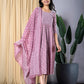 Jaitpuriya Women Mauve fit & flare Dress And Dupatta