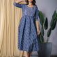 Jaitpuriya Women Navy Blue fit & flare Dress