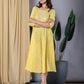 Jaitpuriya Women Yellow fit & flare Dress