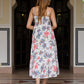 Jaitpuriya Women Pink And White Pure Cotton fit & flare Dresses
