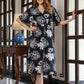 Jaitpuriya Women Black Pure Cotton fit & flare Dresses