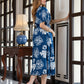 Jaitpuriya Women Blue Pure Cotton fit & flare Dresses
