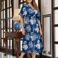 Jaitpuriya Women Blue Pure Cotton fit & flare Dresses