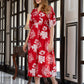 Jaitpuriya Women Red Pure Cotton fit & flare Dresses