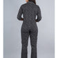 Black Abstract Shirt And Pyjama Night Suit