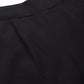 Black Mid Rise Plain Relaxed Cotton Slim Fit Pleated Trousers