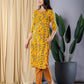 Mustard Yellow Straight Kurta With Trouser Set