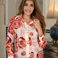 Jaitpuriya Women Pink And White Pure Cotton Shirt Shirts