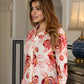Jaitpuriya Women Pink And White Pure Cotton Shirt Shirts