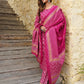 Jaitpuriya Women Pink Geometric Straight Kurta Pant and Dupatta Set