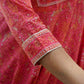 Jaitpuriya Women Pink Ethnic motifs Anarkali Kurta Pant Dupatta Set