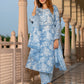 Jaitpuriya Women Blue Pure Cotton Straight Kurta Bottom Dupatta set