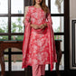 Jaitpuriya Women Pink Pure Cotton Straight Kurta Bottom Dupatta set