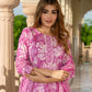 Jaitpuriya Women Purple Pure Cotton Straight Kurta Bottom Dupatta set
