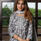 Jaitpuriya Women Grey And White Pure Cotton Straight Kurta Bottom Dupatta set