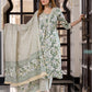 Jaitpuriya Women Yellow And Green Pure Cotton A-Line Kurta Bottom Dupatta set