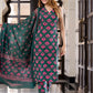Jaitpuriya Women Dark Green Pure Cotton Straight Kurta Bottom Dupatta set