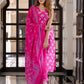 Jaitpuriya Women Pink Pure Cotton Straight Kurta Bottom Dupatta set