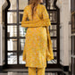Jaitpuriya Women Yellow Pure Cotton Straight Kurta Bottom Dupatta set