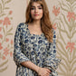 Jaitpuriya Women Cream Pure Cotton Anarkali Kurta Bottom Dupatta set
