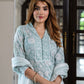 Jaitpuriya Women Green Pure Cotton Straight Kurta Bottom Dupatta set