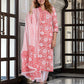 Jaitpuriya Women Red Pure Cotton Straight Kurta Bottom Dupatta set