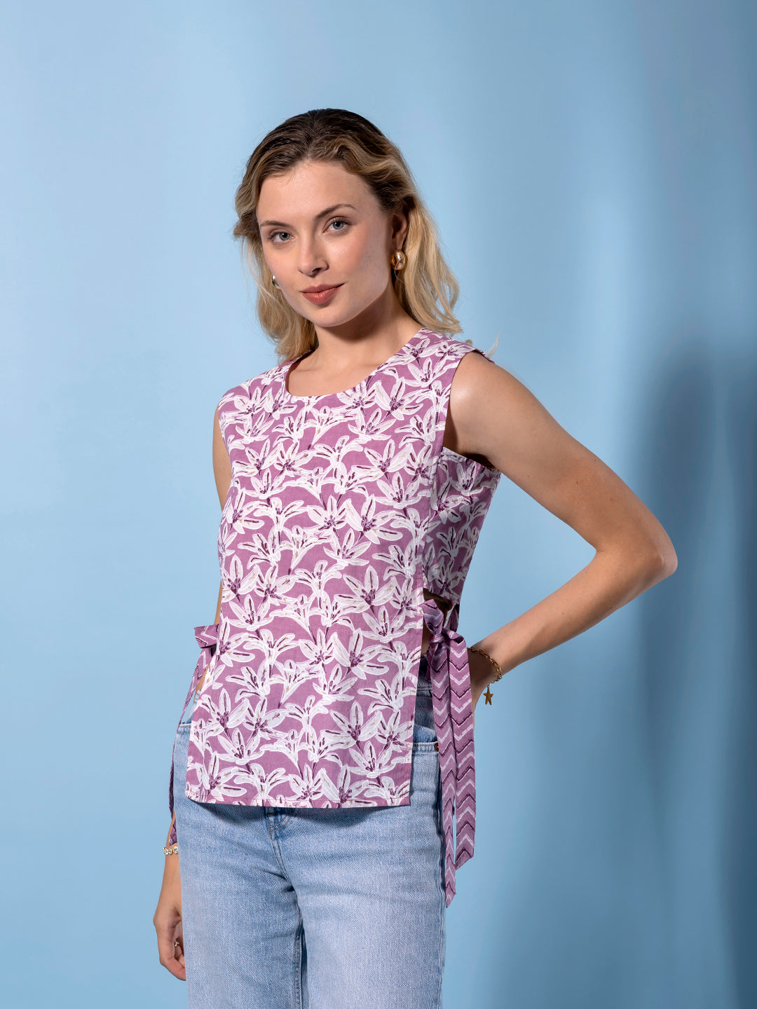 Jaitpuriya Women Mauve regular top