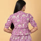 Jaitpuriya Women Mauve Cotton Shrit Top