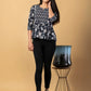 Jaitpuriya Women Black Cotton Cinched Waist Top