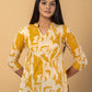 Jaitpuriya Women Mustard Cotton Ragular Top