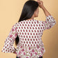 Jaitpuriya Women White Cotton Crop Top