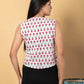 Jaitpuriya Women White Cotton Vest Top