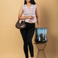 Jaitpuriya Women White Cotton Vest Top