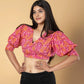 Jaitpuriya Women Pink Cotton Crop Top