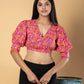 Jaitpuriya Women Pink Cotton Crop Top